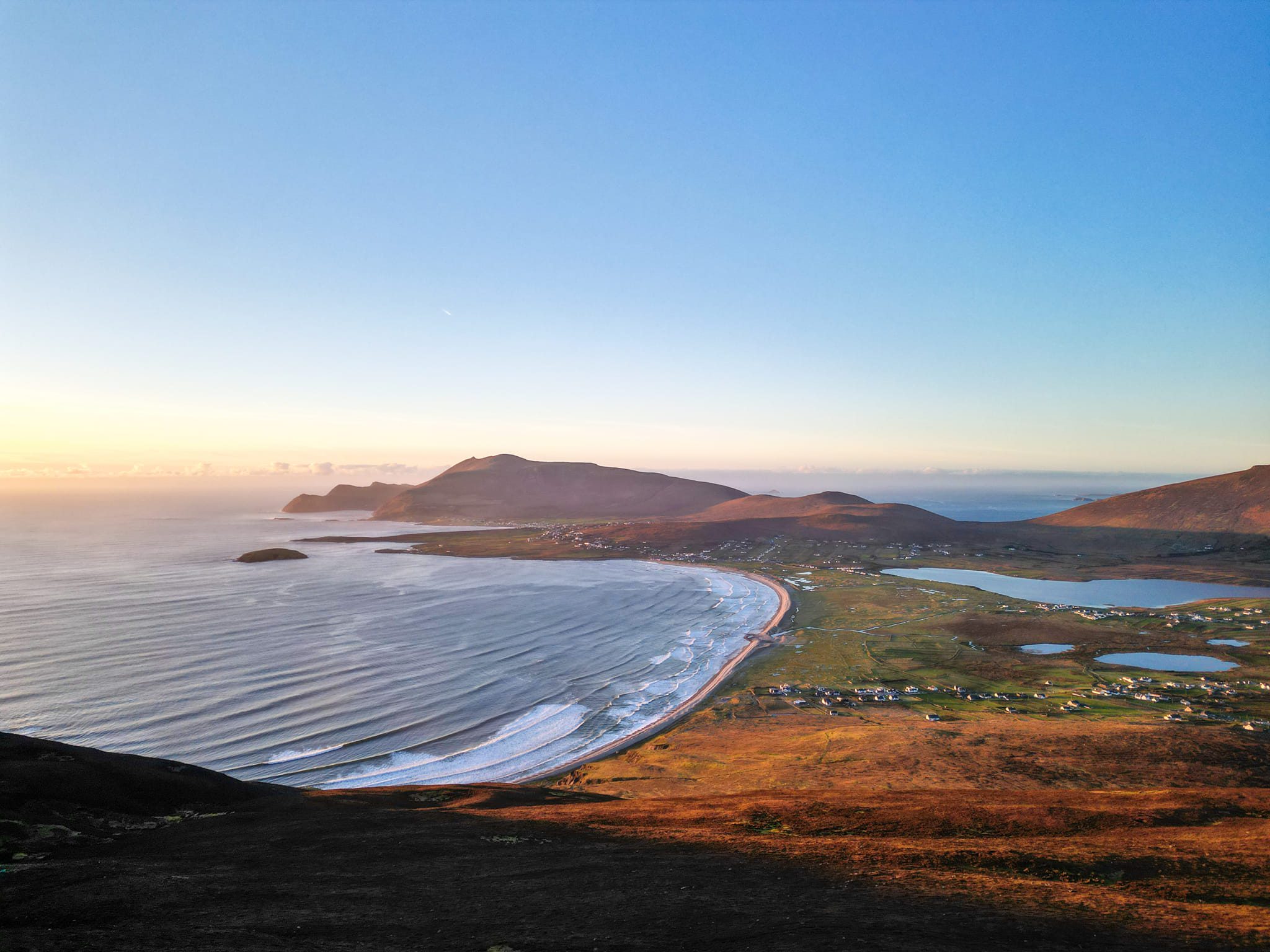 This is a photo of Achill Island from Minaun Heights Heights